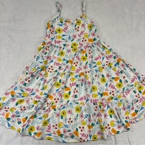 Vivie and Ash Girls Floral Dress Spring Summer Size 7 Pink Yellow Blue VGUC